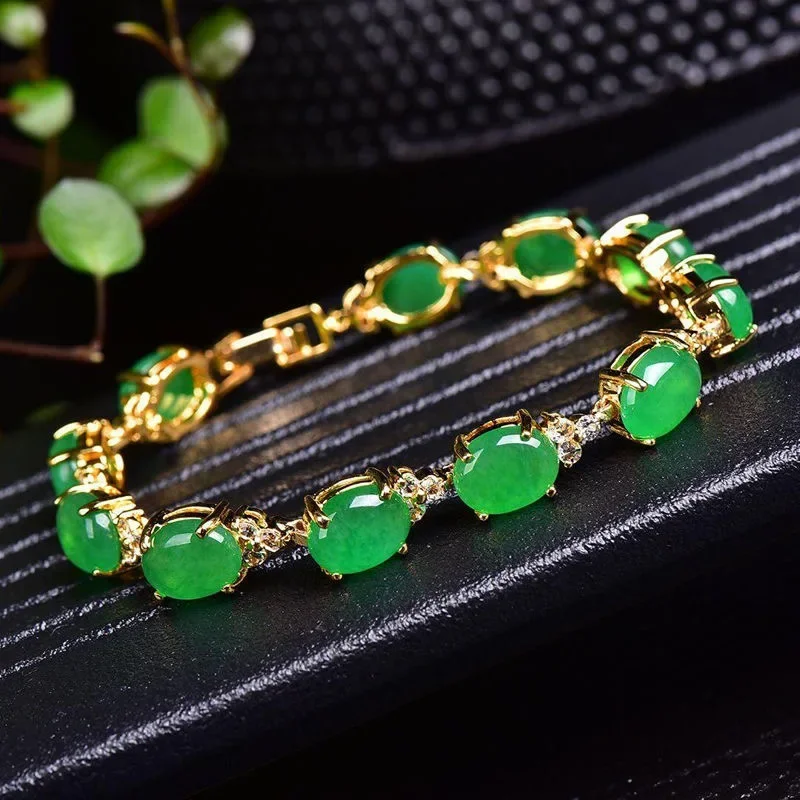 Beading - Doğal Yeşil Yeşim Akik AŞK Boncuk