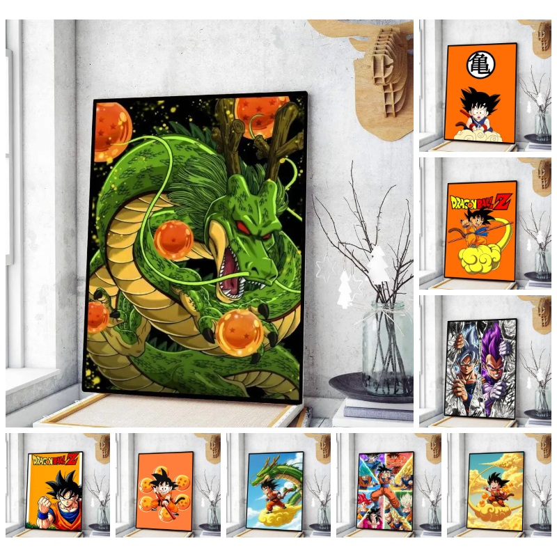 5D Diamond Painting Kit Full Drill - Dragon Ball Z Shenron Anime 5D