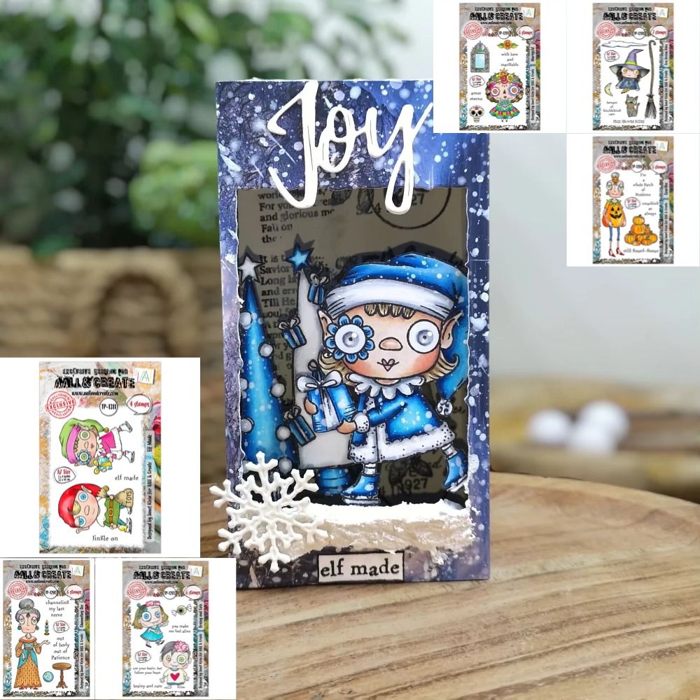 Clear Silicone Stamps For Card Making - Tatlı Süpürge Balkabağı Cadı Şeffaf Silikon