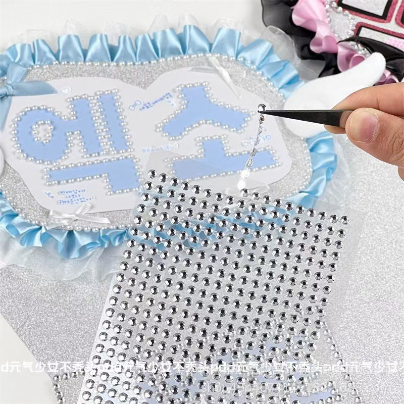 Scrapbooking - Su geçirmez Yapay Elmas İnci Zincir
