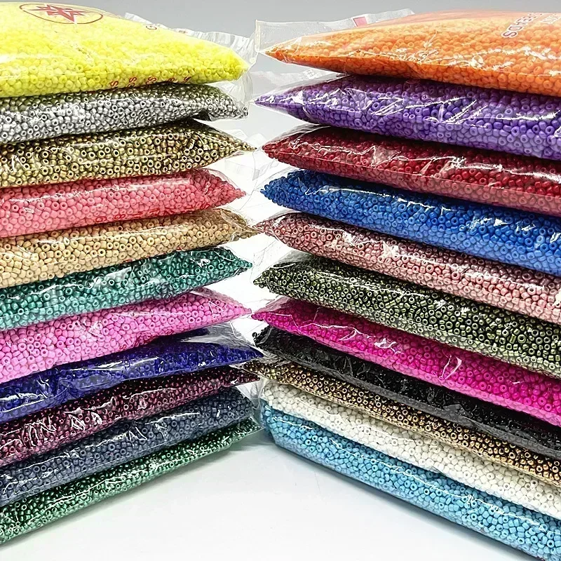Glass Seed Beads 2Mm Jewelry Making - 10g renkli cam tohum boncukları, takı