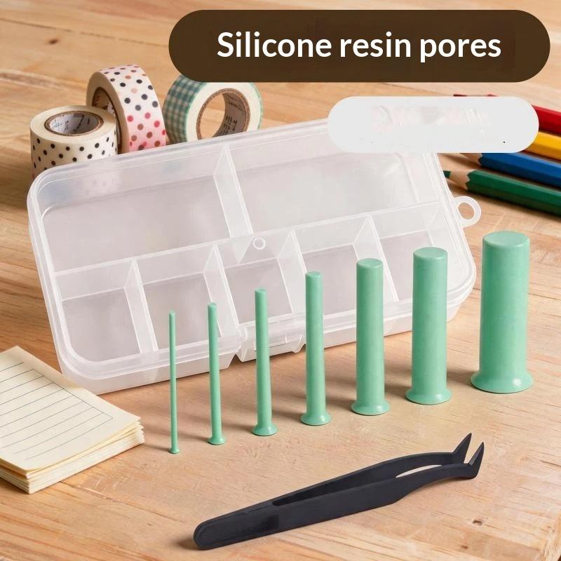 Silicone Epoxy Resin Molds Set - Reçine Delik Açma Seti 7 Boyutlu