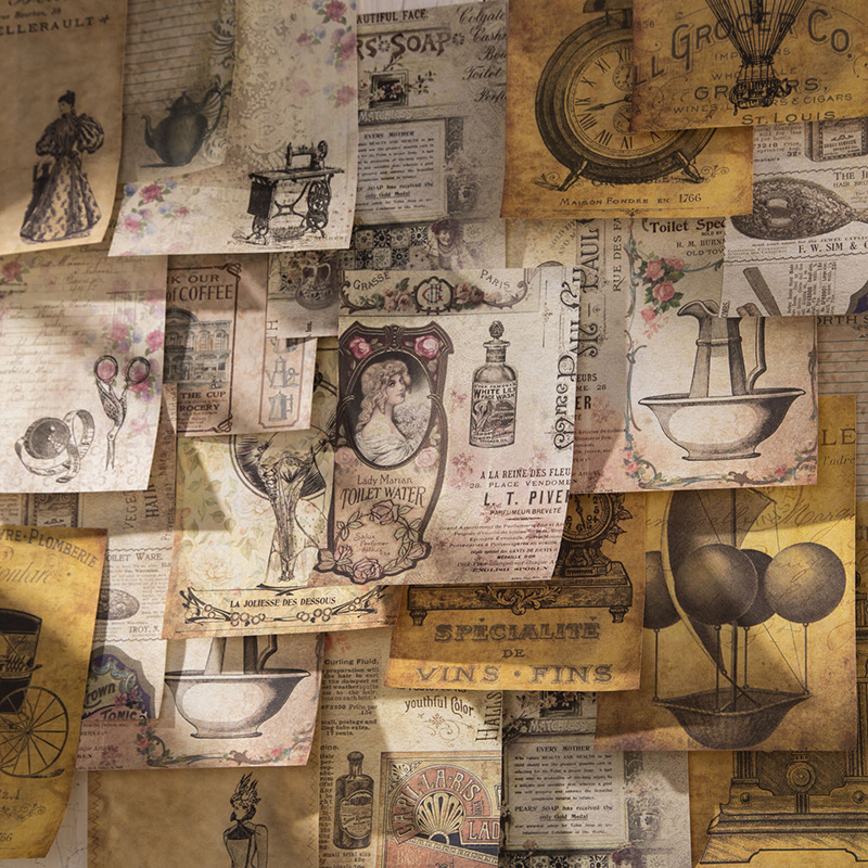 60 adet Vintage çıkartmalar +  - Vintage Junk Journal Scrapbooking Paper incelemesi ve fiyatı