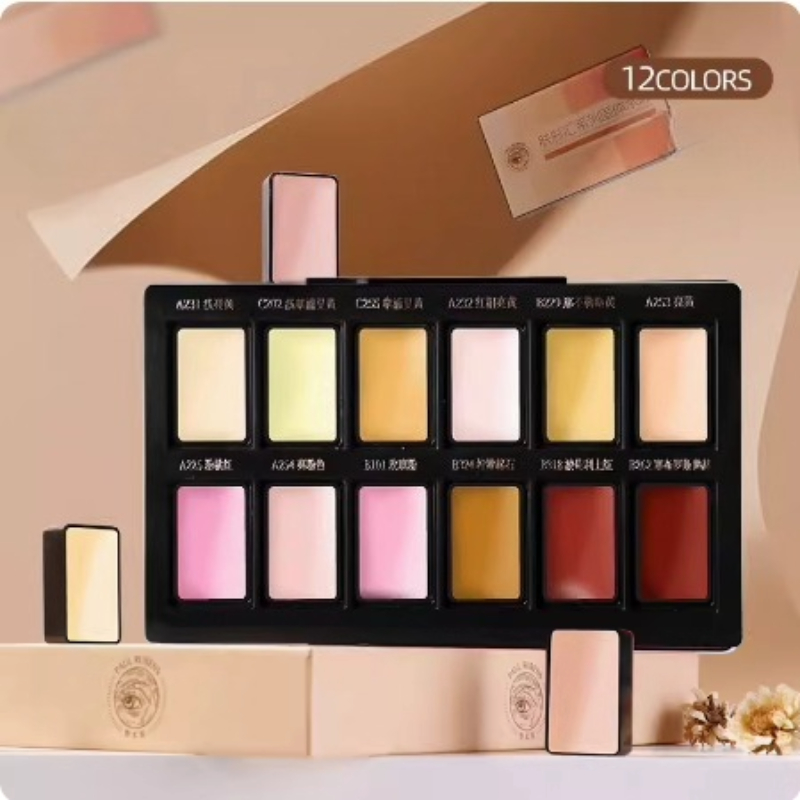 12 renk Ten Rengi Katı Suluboy - Watercolor Paint Set Solid Pigment incelemesi ve fiyatı