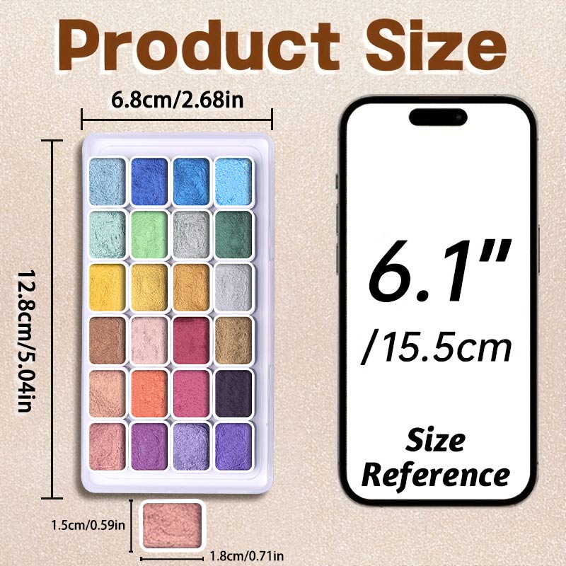 20/24/60/72 Renk İnci Suluboya - Watercolor Paint Set Solid Pigment incelemesi ve fiyatı