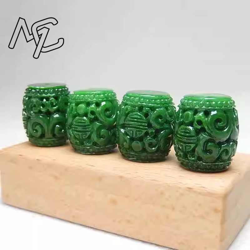 5 adet Doğal Yeşil Yeşim Oyma  - Beading incelemesi ve fiyatı