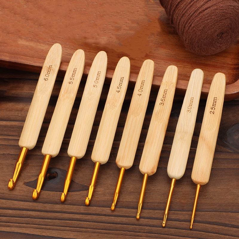 Bambu Ahşap Saplı Tığ Kanca Er - Wooden Crochet Hooks Ergonomic Handle incelemesi ve fiyatı