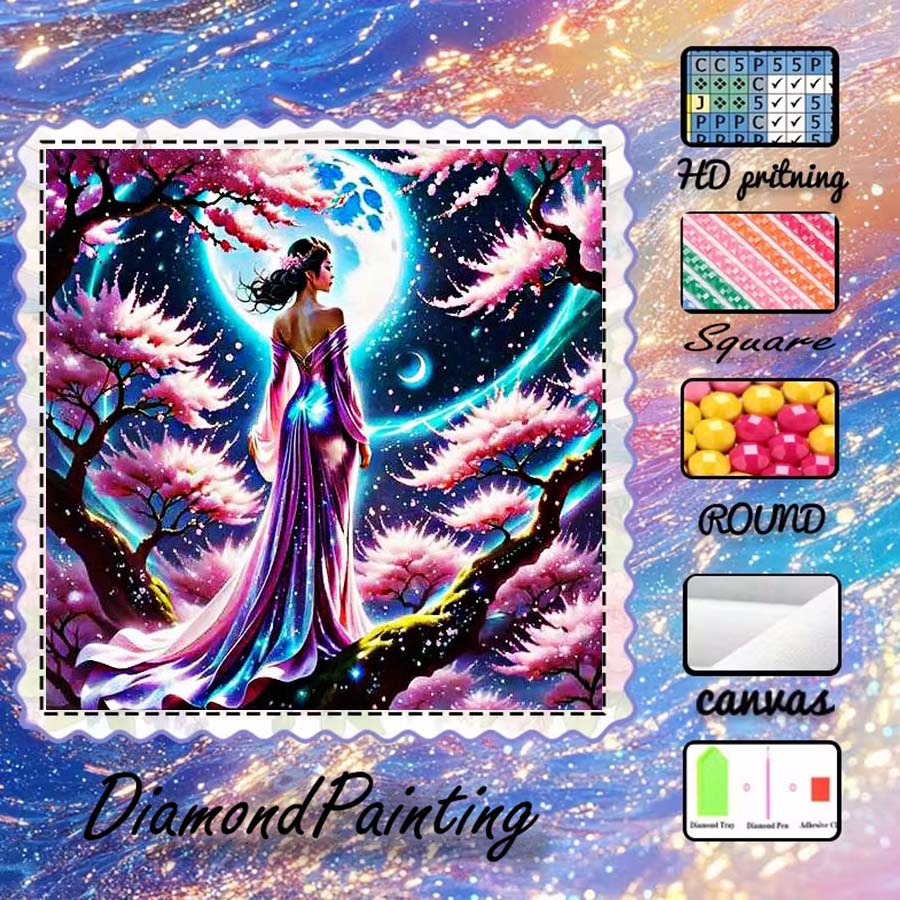1 adet 5D DIY floklu kumaş, öz - 5D Diamond Painting Kit Full Drill incelemesi ve fiyatı