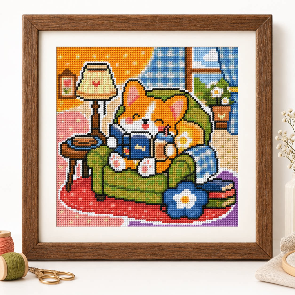 [Tam dikiş] [CC6338-Kütüphaney - Cross Stitch Stamped Kits Beginners incelemesi ve fiyatı