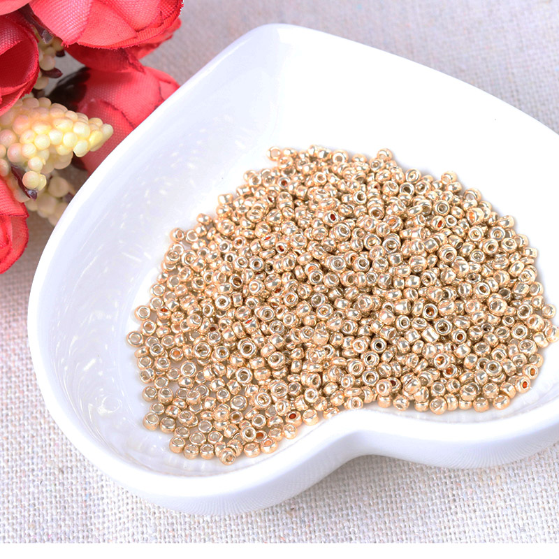 Altın ve gümüş renk 2mm 3mm 4m - Glass Seed Beads 2Mm Jewelry Making incelemesi ve fiyatı