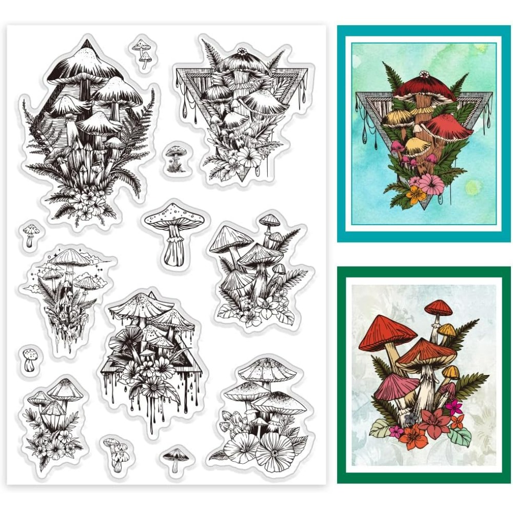 Mantar Temizle Damga, Bitki Si - Clear Silicone Stamps For Card Making incelemesi ve fiyatı
