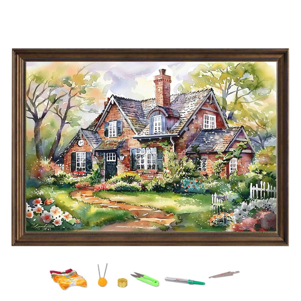 Çapraz dikiş nakış orman evi b - Cotton Embroidery Thread Skeins incelemesi ve fiyatı