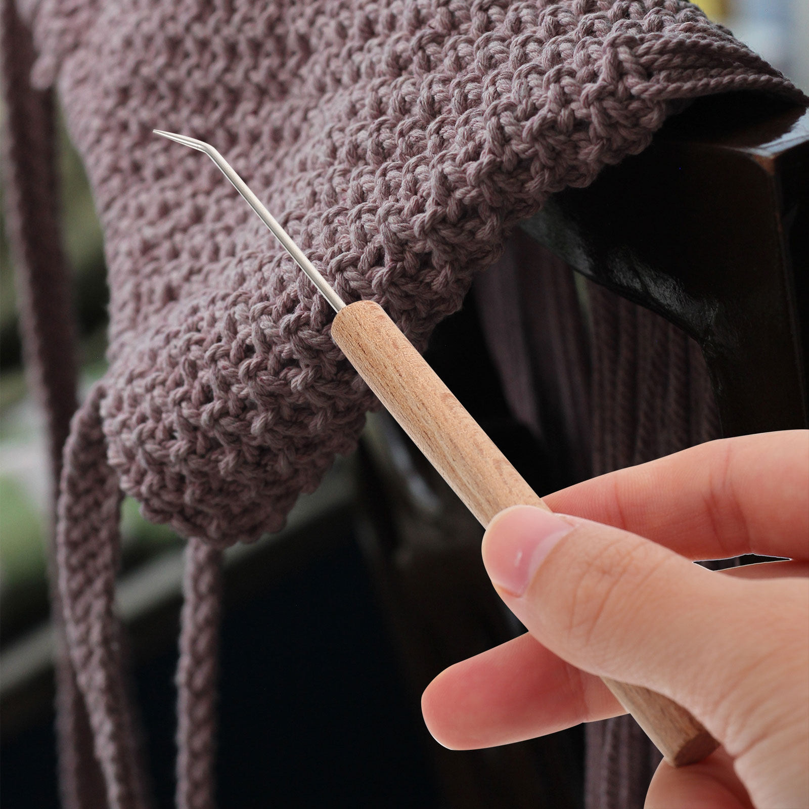 1 Adet Zarif Ergonomik Tığ, Ah - Wooden Crochet Hooks Ergonomic Handle incelemesi ve fiyatı