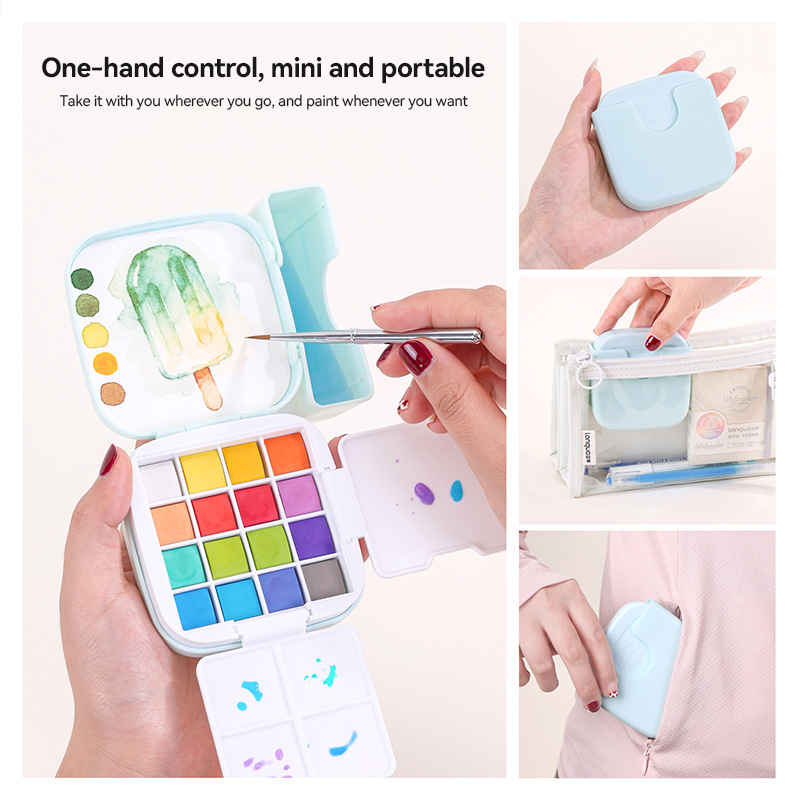 16 Renk Languo Katı Suluboya B - Watercolor Paint Set Solid Pigment incelemesi ve fiyatı