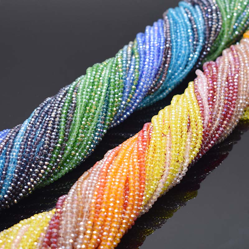 Kaplama AB renk şeffaf parlak  - Glass Seed Beads 2Mm Jewelry Making incelemesi ve fiyatı