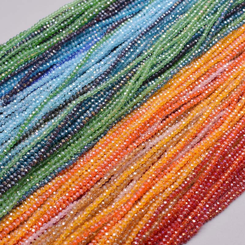 Kaplama AB renk şeffaf parlak  - Glass Seed Beads 2Mm Jewelry Making incelemesi ve fiyatı