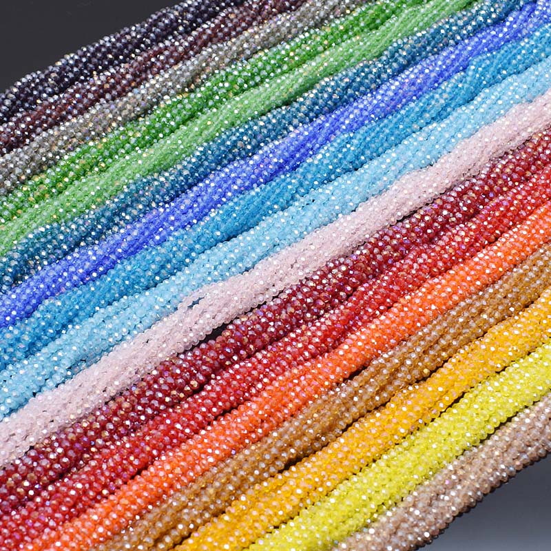 Kaplama AB renk şeffaf parlak  - Glass Seed Beads 2Mm Jewelry Making incelemesi ve fiyatı